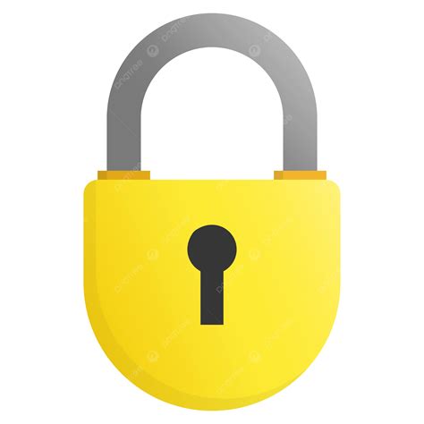 Gold Padlock Clipart PNG, Vector, PSD, and Clipart With Transparent ...