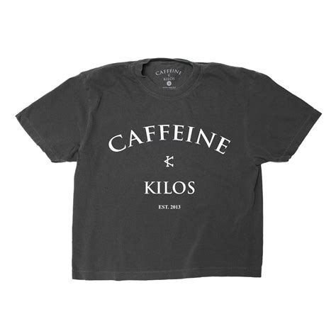 Arch logo Crop Relaxed Fit – Caffeine and Kilos Inc