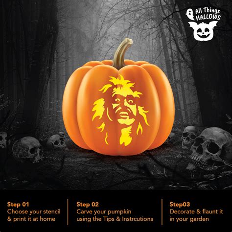 Beetlejuice Pumpkin Stencil - Allthingshallows.com – AllThingsHallows