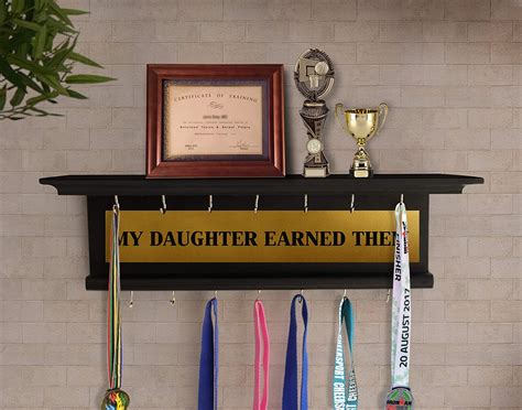 Buy | Wood Trophy Display Stand Decoration | Tied Ribbons
