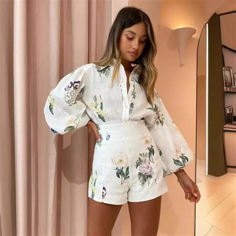 Printed White coord set – GPLT