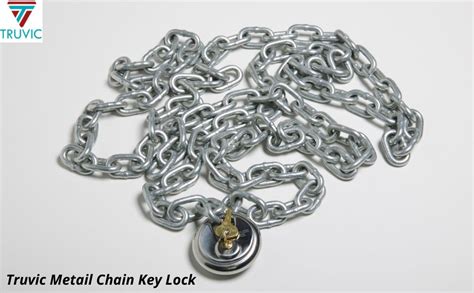 Truvic Metail Chain01 Key Lock (Silver, Polished Finish) : Amazon.in ...