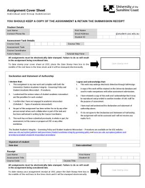 Fillable Online online usc edu 2017-S1-Assignment cover sheet-FINAL ...