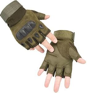 MAHADEV Half Finger Tactical Gloves Military Army GLOVE M Size Riding ...