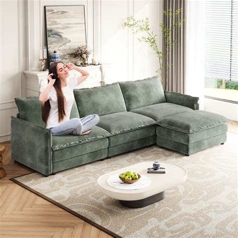 Green Corduroy Piece - Easy Maintenance - Daily Use - Clean and Tidy ...