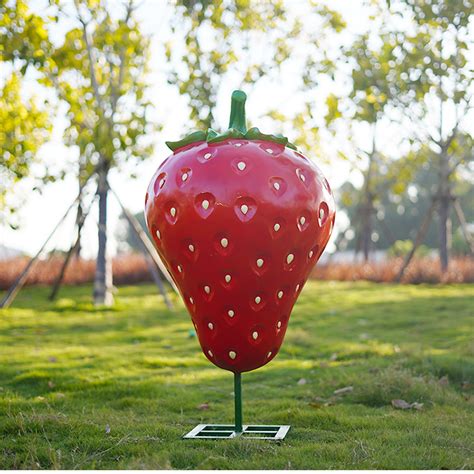 供应玻璃钢雕塑水果系列樱桃雕塑仿真户外车厘子雕塑支持定制-阿里巴巴