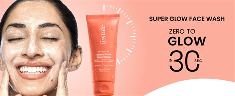 Foxtale Super Glow Detan Face Wash with Vitamin C & Papaya enzyme, Tan ...