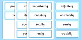 Modal Verb Word Cards