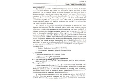 Family Disorganization - LESSON 6 FAMILY DISORGANIZATION 6 ...