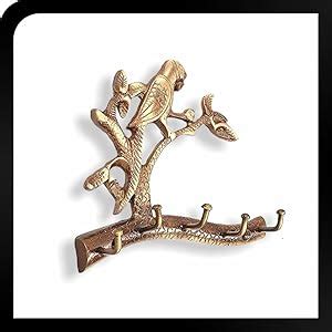 Pesca Parrot Brass Key Holder (Antique) : Amazon.in: Home & Kitchen