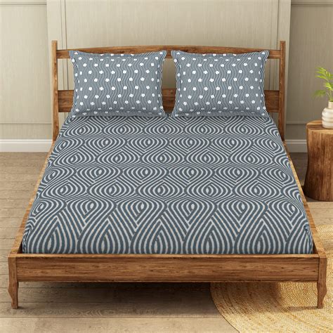 Buy Welspun Wonder-Full 200 Tc Cotton Rich Double Bedsheet-Dragonfly ...