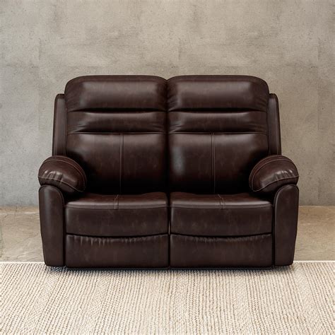 Buy Patterson Brown 2 Seater Nappa Leather Recliner Online Durian