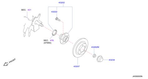Infiniti I35 Hub Axle. Hub Wheel. (Rear). Steering - D32002Y00KNW | INFINITI, WARWICK RI