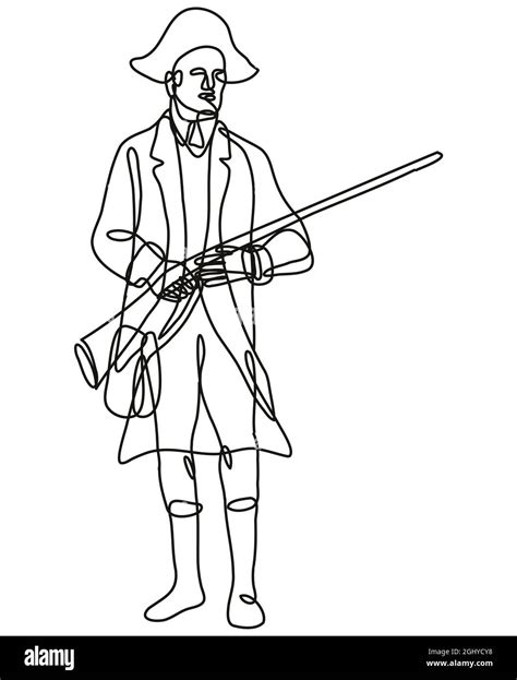 British Soldier Revolutionary War Drawing