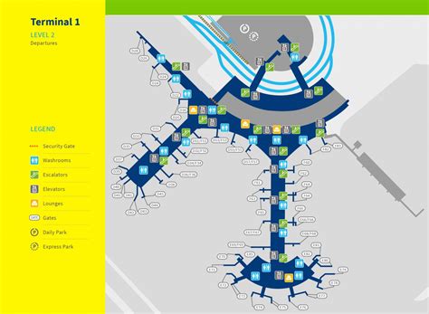 Terminal 1 Toronto Pearson International Airport YYZ Map