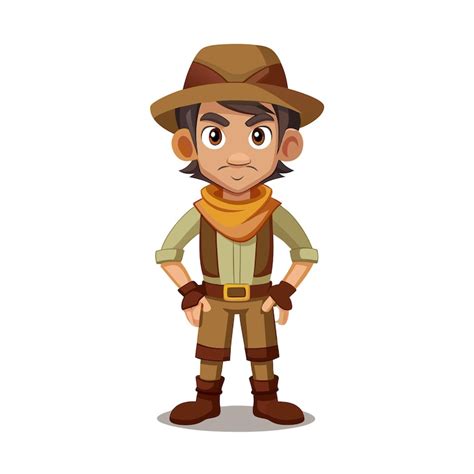 Beautiful professional cartoon character design vector illustration ...