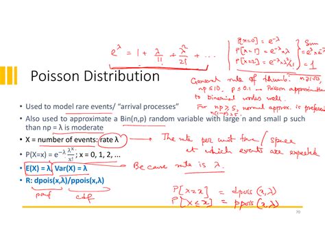 Day 12 Quantatative Techniques - Poisson Distribution Used to model ...