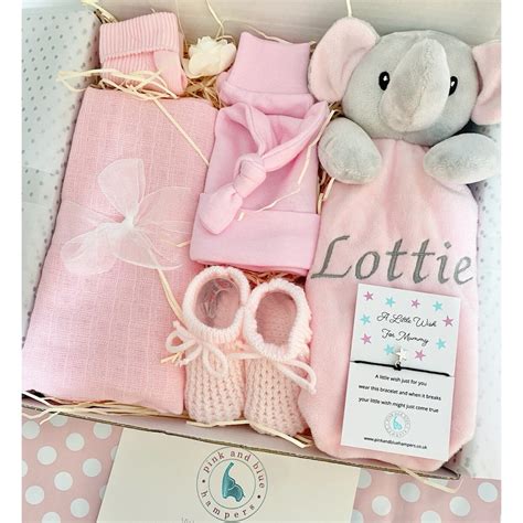 Personalised Baby Girl Gift Set, New Baby Gift, Baby Shower Gift, Name ...