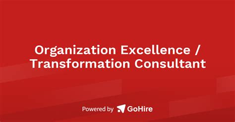 Organization Excellence / Transformation Consultant at Compunet ...