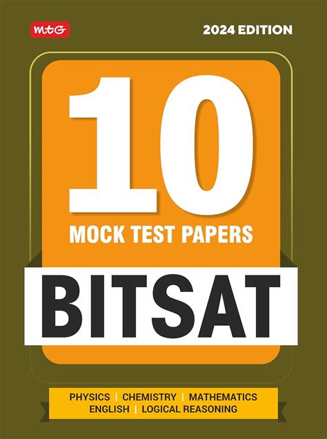 MTG BITSAT 10 Mock Tests Papers with Solutions For 2024 Exam | BITSAT ...