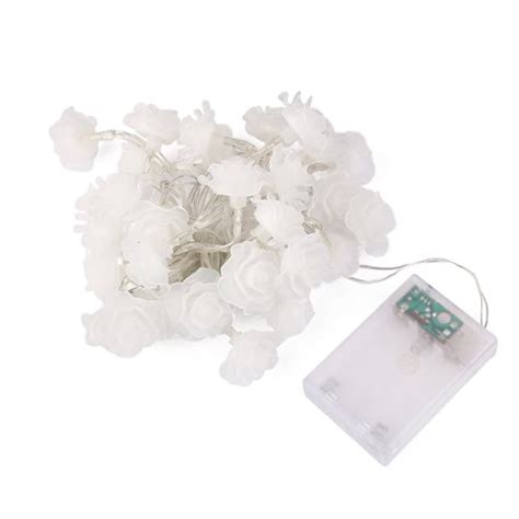 Buy Generic 30-LED Battery Operated Diwali Decor Rose Flower String ...