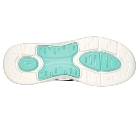 Skechers Black/Turquoise Go Walk Arch Fit Imagined Womens Slip On Shoes ...