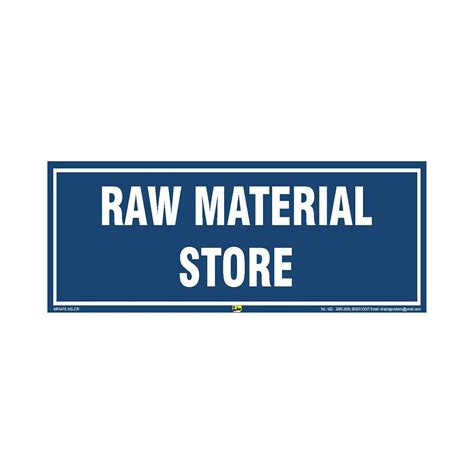 Mr. Safe - Raw Material Store Sign Sign Eco Vinyl Sticker 15 Inch X 6 ...