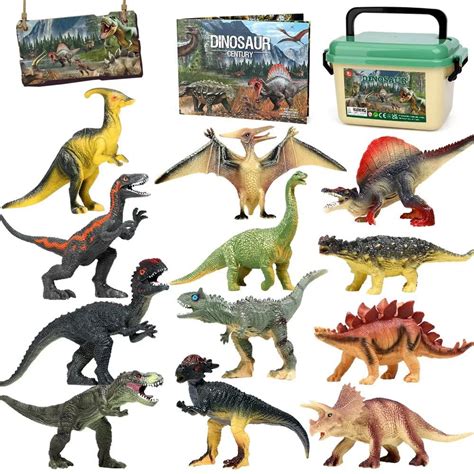 Buy FRUSE Dinosaur Toy Set, 12 Pieces Realistic Figures Play Set ...