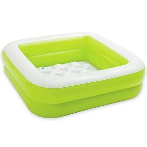 Aseenaa 3ft Square Baby Pool Bath Water Tub for Kids Soft Inflatable ...