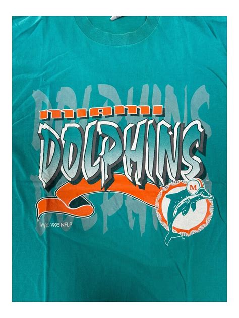 Vintage 90s Miami Dolphins Old Logo T-Shirt Adult Size Large 1995 | eBay.de