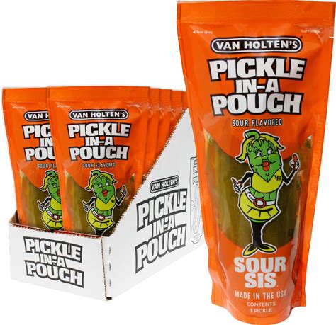 Amazon.com : Van Holten's Sour Dill WarHeads Extreme Sour Pickle 1 ea ...