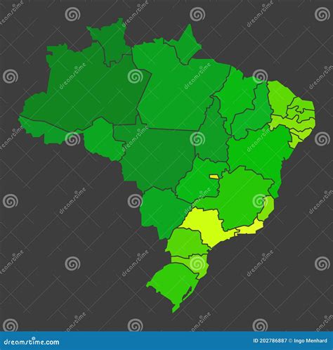 Dense Population Map Brazil