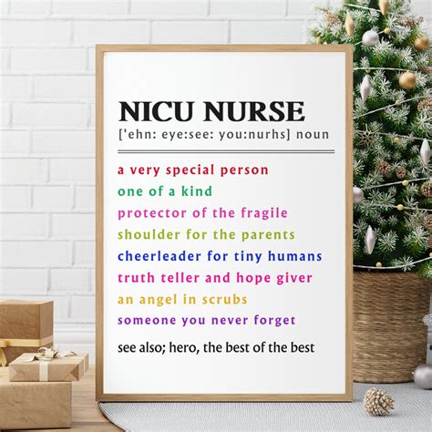 NICU Nurse Definition Print, Neonatal ICU Nurse Gift, Icu Nurse Poster, Nicu Nurse Gifts, Nurse ...
