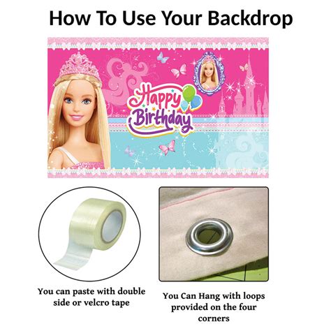 Buy Barbie Birthday Party Decoration Backdrop | Party Supplies ...