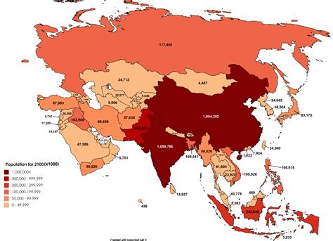 Population Map Asia