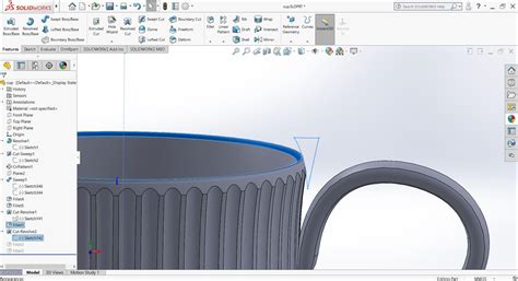 Image result for Coffee Mug 3D Tutorial in SolidWorks