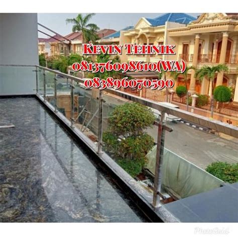 Jual Railing Stainless Kaca tempred, Railing Stainless Sus 304 ...