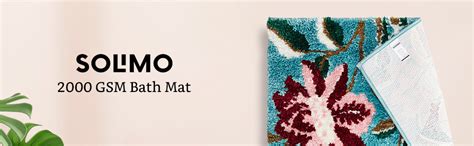 Buy Amazon Brand - Solimo Microfiber 2000 GSM Bath Mat | Floral ...