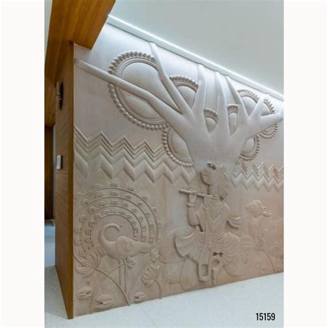 15159 Customised MDF/HDHMR God & Temple 3D Wall Panel – M Cube Spaces