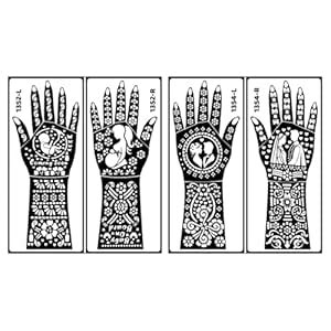 ORDERSHOCK Baby Shower Special Mehndi Stencil Sticker for Mom-to-Be ...