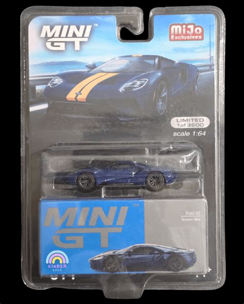 Mini GT Ford GT - Sunoco Blue - Mijo Exclusives - Kinder Logs India