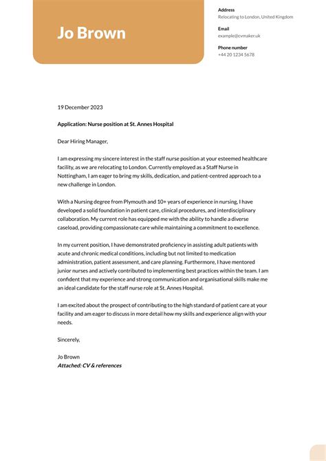 Image result for Cover Letter Examples