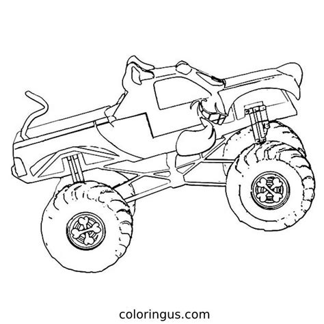 Monster Truck Coloring Sheet Pdf - Free Printable Templates