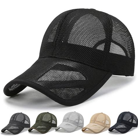 UDIYO Summer Baseball Cap Quick Dry Mesh Back Cooling Sun Hats Flexfit ...