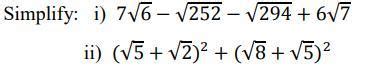 Simplify: please answer quickly - Brainly.in