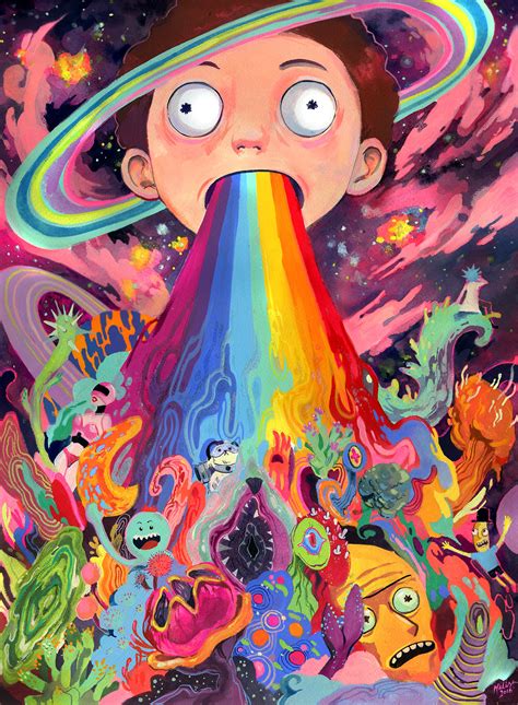 Malisa Suchanya Illustrations — “Moonman” Created for the Official “Rick and...