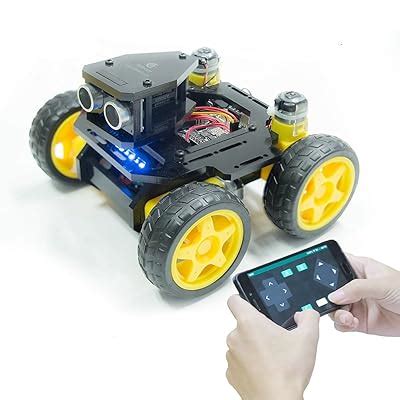 KAVOO AWR-A 4WD Smart WiFi Robot Car Kit Compatible India | Ubuy
