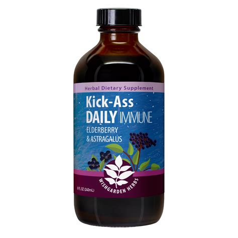 Kick-Ass Daily Immune With Elderberry & Astragalus | WishGarden Herbs