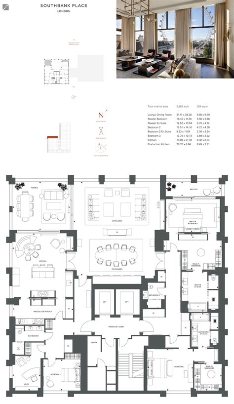 Luxury penthouse floor plan – Artofit