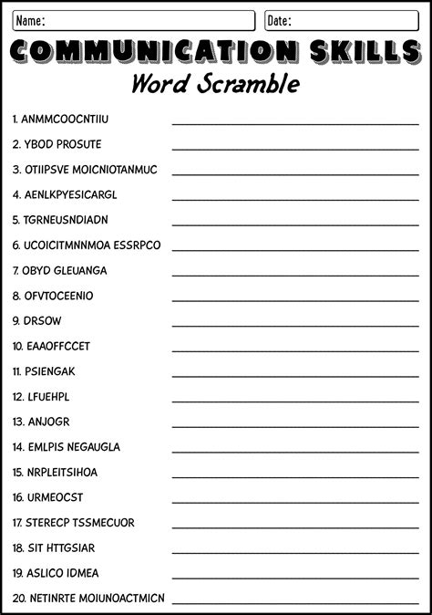 12 Effective Communication Skills Worksheets Printable - Free PDF at ...